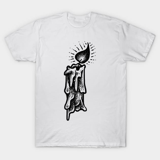 Candle T-Shirt by sebrodbrick